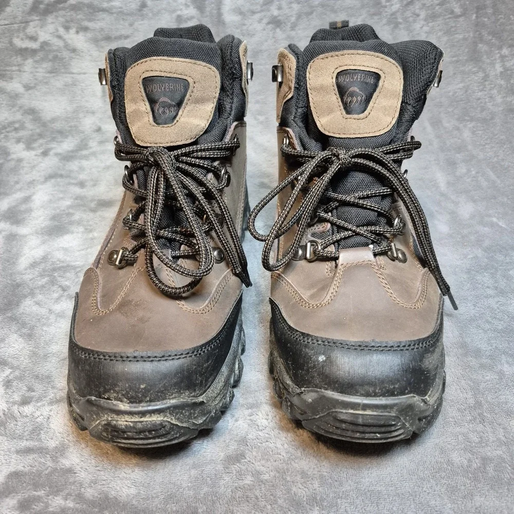 Wolverine Boots Mens 9.5 Brown Leather Spencer Waterproof 6
